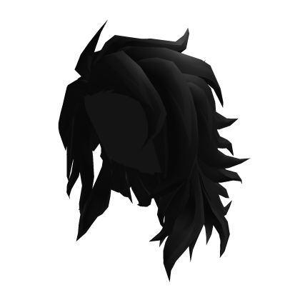 Tanjiro Long Black Anime Hair Roblox item