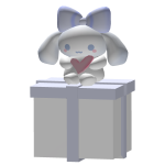 Cute bunny box cremas_fresa's birthday ♡