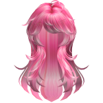 Flowy Hot Pink Hair