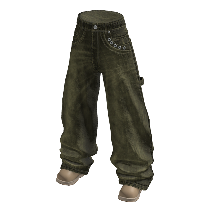 Baggy Carpenter Jeans (Olive)