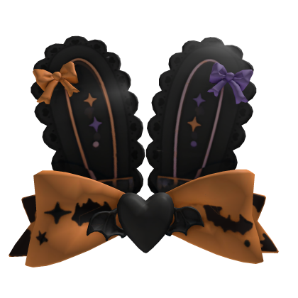 midnight pumpkin bunny bow ears Roblox item
