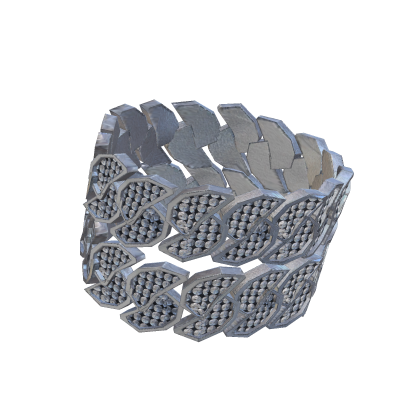 [Boy] Iced Out Stack Cuban Chain Bracelet Right thumbnail