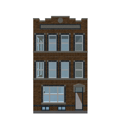 New York City Brick Apartment Building