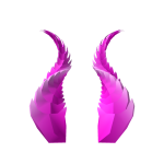 Draconic Master Fuschia Flame Tipped Horns