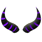 Purple Dark Steel Horn