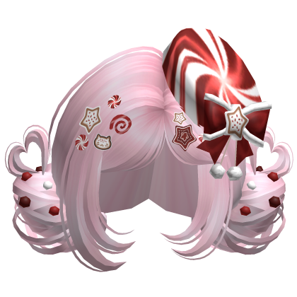 ♡ Christmas Candycane Buns (Pink)