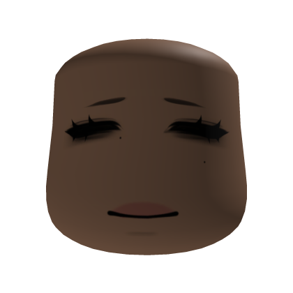Sleepy Girl Face ( Brown )