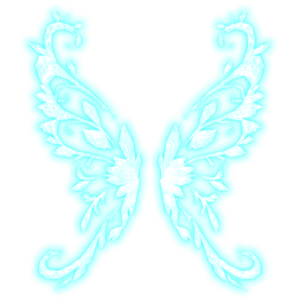 [EMISSIVE] Blue Fairy Crystal Wings Roblox item