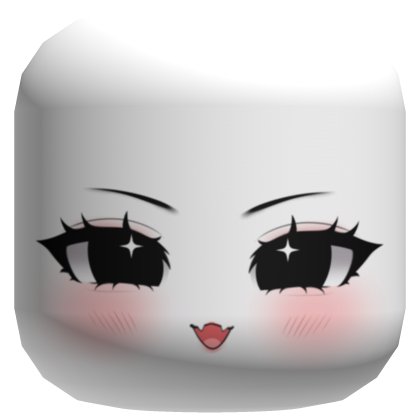 playful anime eyes kawaii cute mad moe chibi face Roblox item