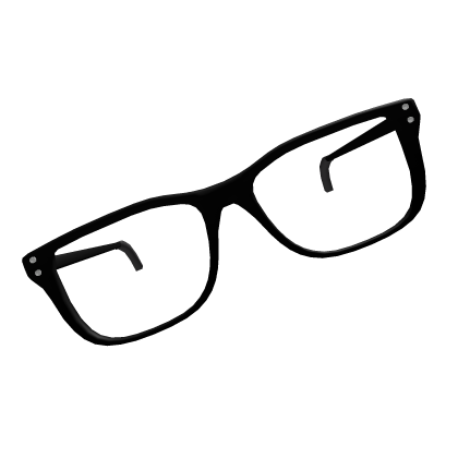 Tilted Black Frame Academic Glasses