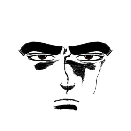 Kenshiro Face (1983 Manga) (ORIGINAL) Roblox decal