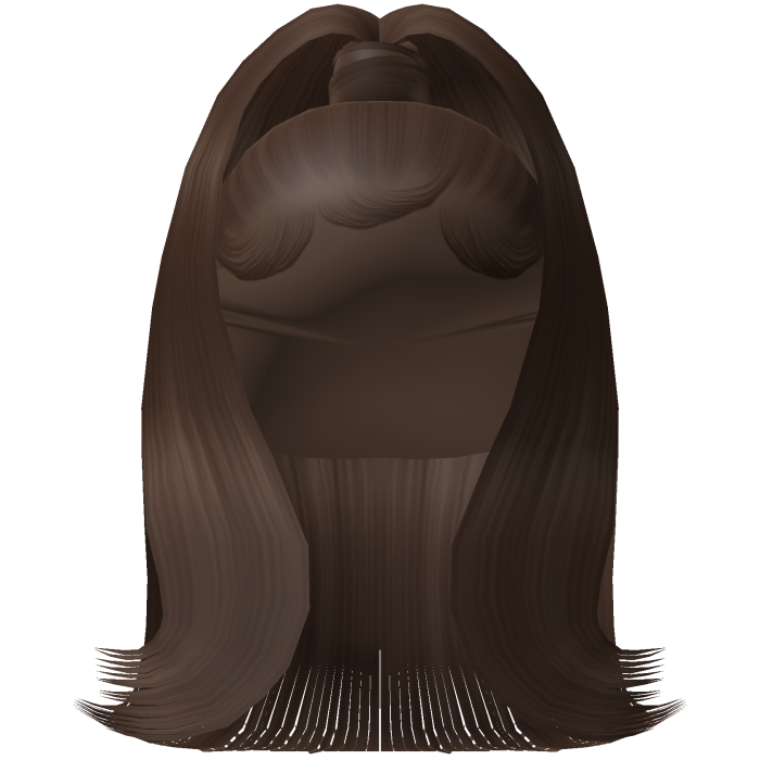Sleek Flipped Out Ponytail w/ Edges (Brown)