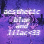 Aesthetic group with blue and lilac