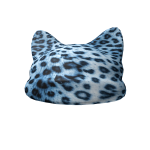[CODE: FL9] Frosty Leopard Beanie w/ Kitty Ears