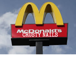 MAZE TO MCDONALDS CRUSTY NAILS