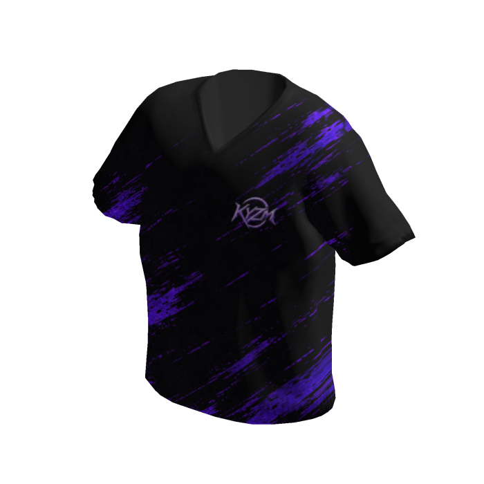 BLACK LAVENDER ABSTRACT SHIRT - KYZM
