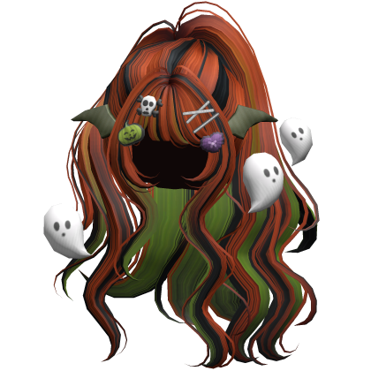 Ginger&Green Halloween Hairclips Wavy Half Down