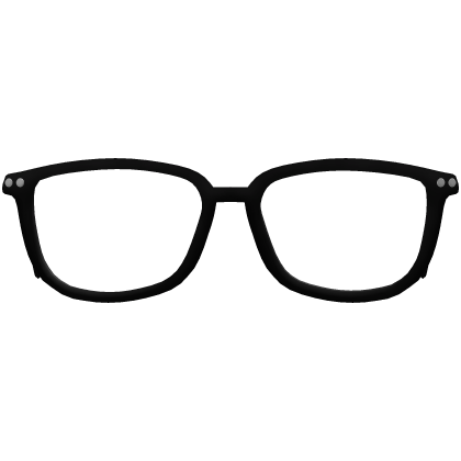 low black big square glasses Roblox catalog item