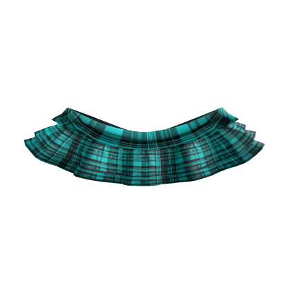 ♡ sweet cyan plaid school girl uniform skirt Roblox item