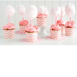 Cotton candy cupcake