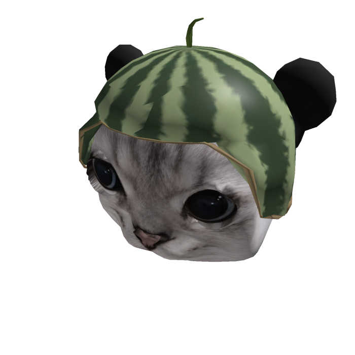 西瓜帽熊喵喵 Watermelon Cat Full Mask