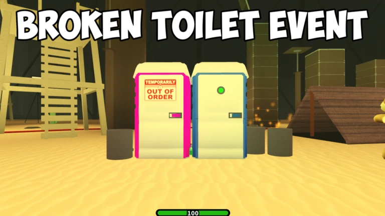 Broken toilet event