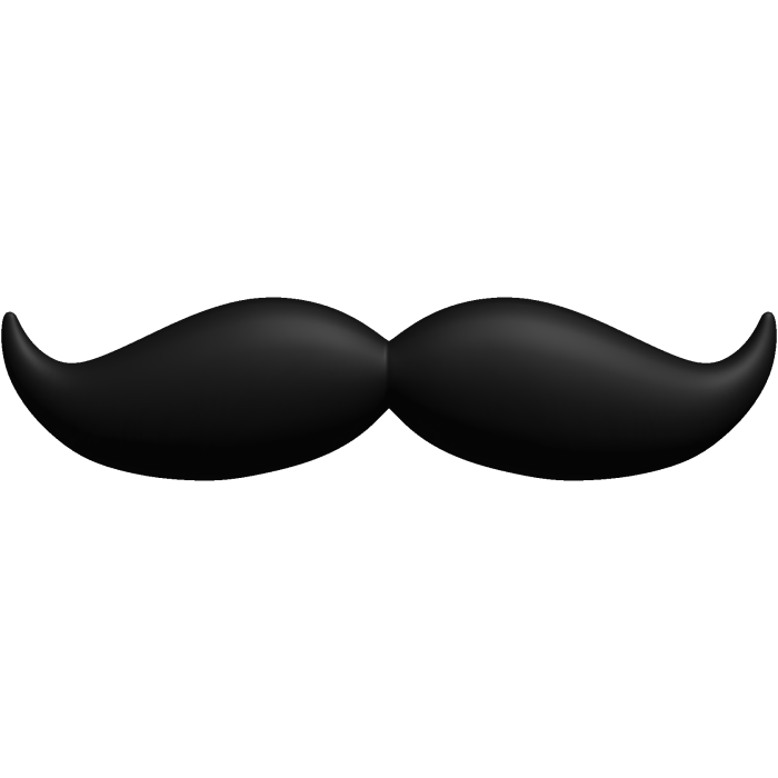 black mustache