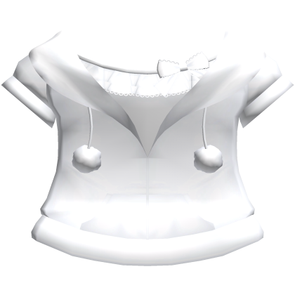 Winter cozy simple zipped fully white hoodie
