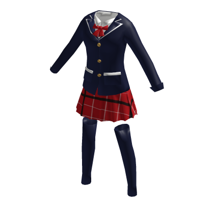 Neko Anime Girl School Uniform