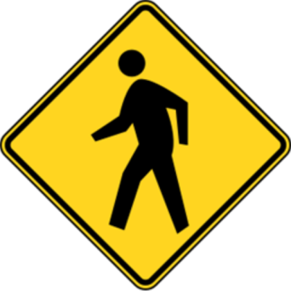 Pedestrian Crossing Sign Roblox decal
