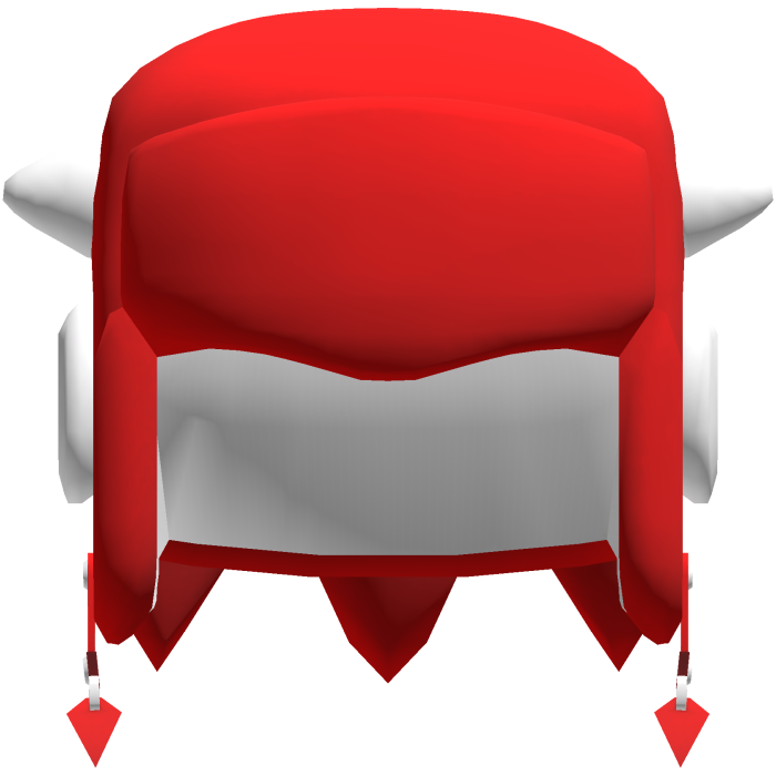 Knuckles The Echidna Hat Y2K Ushanka