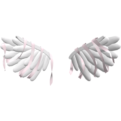 ♡ : white pretty ribbon angel wings thumbnail