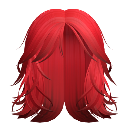 Red Wispy Messy Short Bob Y2K Hair thumbnail
