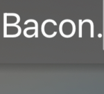 Rich bacon boy.