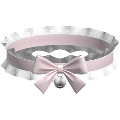 Pink Ruffled Choker Kawaii Bow Bell Collar 3.0