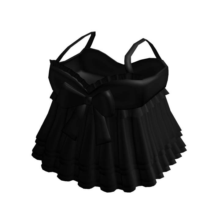 cute ruffled girly dress in black ♡