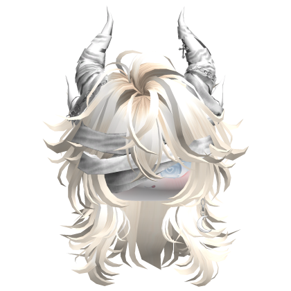 Horned Anime Demon Wolfcut (Black&Red)