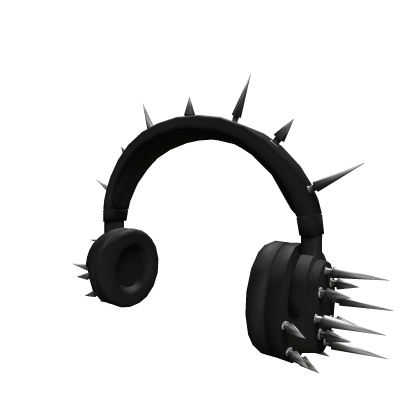 Black spiked headphones