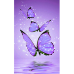 Purple grapes and blueberries