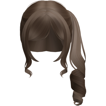 brown kawaii cute jirai kei doll side ponytail Roblox item