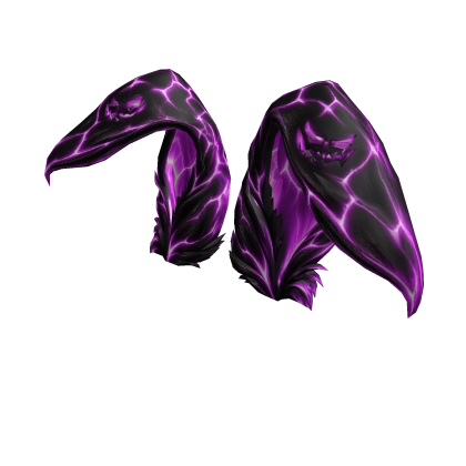 Bunny Ears Purple Black Halloween Roblox item