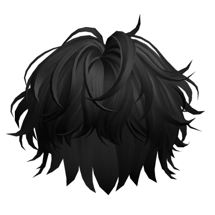 Black Messy Wavy Hair