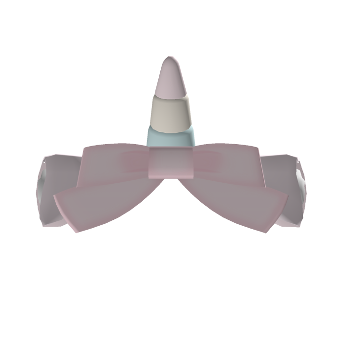 cutecore unicorn horn kitty bow pastel pink