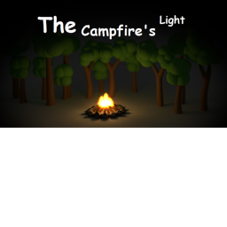The campfire's light