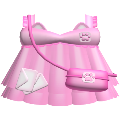 . ‿ ♡ cute mailman dress in pink