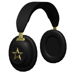 Star Headphones (Black & Gold)