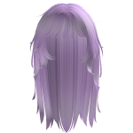 Long Messy Purple Anime Girl Hair