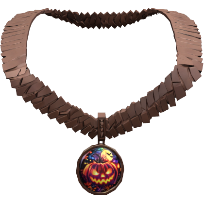 Halloween Pumpkin Jack o Lantern Necklace 1.0