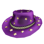 Purple & Gold Starfall Fedora