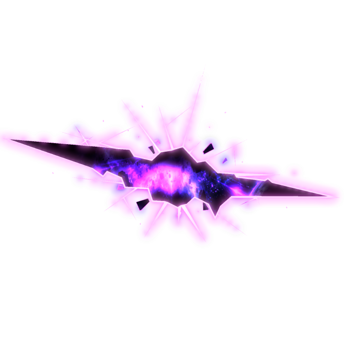  Glowing Emissive Purple Galaxy Portal